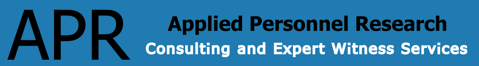 Applied Personnel Research: Consulting and Expert Witness Services